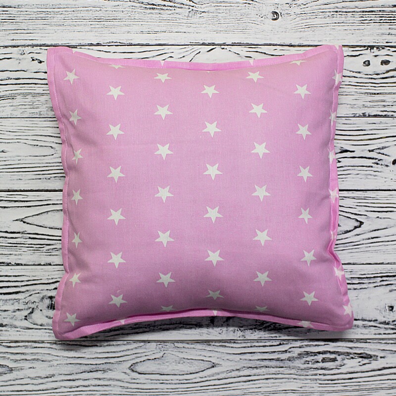 Подушка «Звезды на розовом»