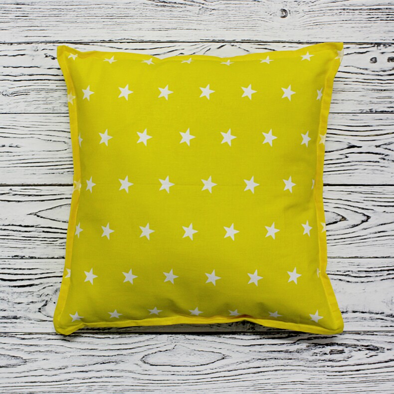 Подушка«Звезды на желтом»